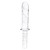 Стеклянный фаллоимитатор с рукоятью 11’’ Girthy Cock Double Ended With Handle - 28 см. - Glas