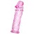 Розовая насадка фаллической формы - 12,5 см. - A-toys - в Бердске купить с доставкой