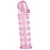 Розовая насадка на пенис с шипами - 12,5 см. - A-toys - в Бердске купить с доставкой