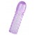 Фиолетовая рельефная насадка на пенис - 13,5 см. - A-toys - в Бердске купить с доставкой