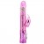 Розовый перезаряжаемый вибромассажер с ротацией, поступательными движениями и стимуляцией клитора - 29,5 см. - Baile