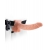 Телесный полый страпон с вибрацией Vibrating Hollow Strap-On with Balls - 24 см. - Pipedream - купить с доставкой в Бердске