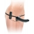Черный страпон с вагинальной пробкой Deluxe Vibrating Penetrix Strap-On - 19 см. - Pipedream - купить с доставкой в Бердске
