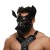 Черная кожаная маска «Собака» - Crazy Handmade - купить с доставкой в Бердске