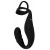 Черное эрекционное кольцо со стимуляцией промежности и анальной пробкой Cock Ring with RC Prostate Plug - Orion - в Бердске купить с доставкой
