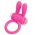Розовое эрекционное виброкольцо A-toys с ушками - A-toys - в Бердске купить с доставкой