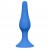 Синяя анальная пробка Slim Anal Plug Large - 12,5 см. - Lola Games