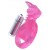 Розовая вибронасадка со стимулятор клитора   Язычок - Toyfa Basic - в Бердске купить с доставкой