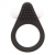 Чёрное эрекционное кольцо LIT-UP SILICONE STIMU RING 1 BLACK - Dream Toys - в Бердске купить с доставкой