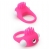 Розовое эрекционное кольцо с щеточкой LIT-UP SILICONE STIMU RING 5 - Dream Toys - в Бердске купить с доставкой