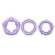 Набор из 3 фиолетовых эрекционных колец Stay Hard Beaded Cockrings - Blush Novelties - в Бердске купить с доставкой
