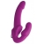 Ярко-розовый безремневой вибрострапон Evoke Vibrating Strapless Silicone Strap-on Dildo - XR Brands - купить с доставкой в Бердске
