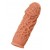 Насадка на фаллос с рельефными складочками - 14,7 см. - KOKOS - в Бердске купить с доставкой