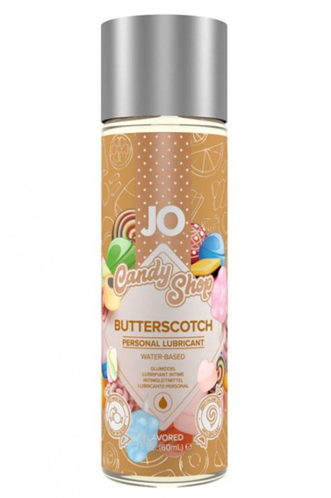Смазка на водной основе Candy Shop Butterscotch с ароматом ирисок - 60 мл. - System JO - купить с доставкой в Бердске