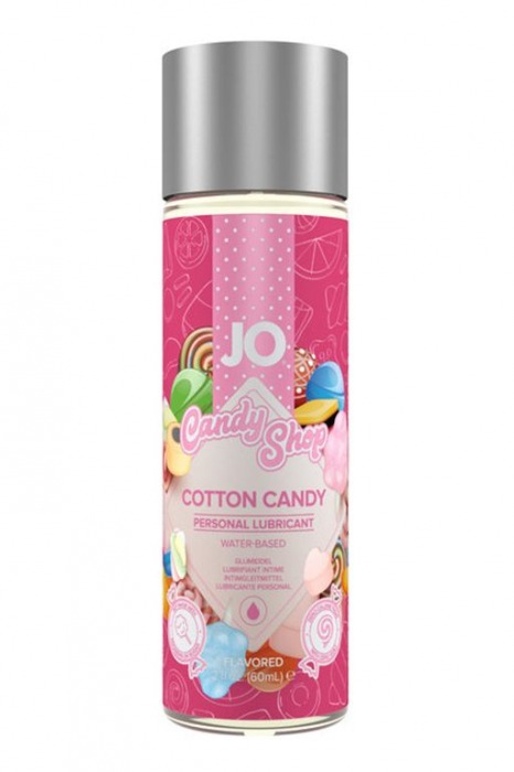 Смазка на водной основе Candy Shop Cotton Candy с ароматом сладкой ваты - 60 мл. - System JO - купить с доставкой в Бердске