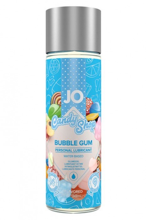 Смазка на водной основе Candy Shop Bubblegum с ароматом жвачки - 60 мл. - System JO - купить с доставкой в Бердске