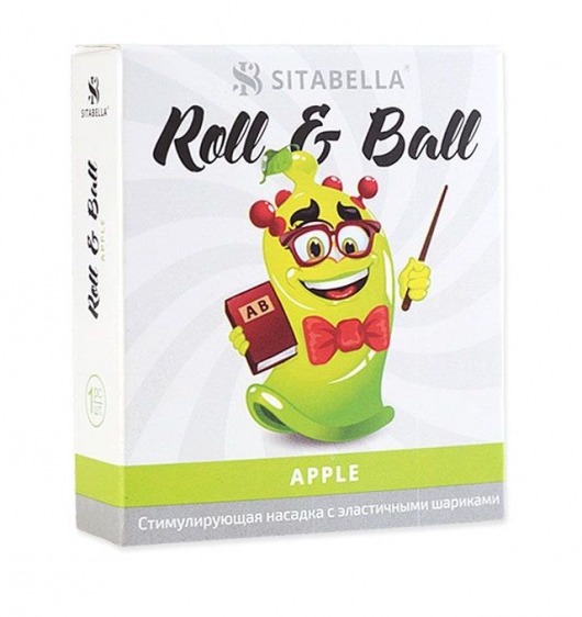 Стимулирующий презерватив-насадка Roll   Ball Apple - Sitabella - купить с доставкой в Бердске