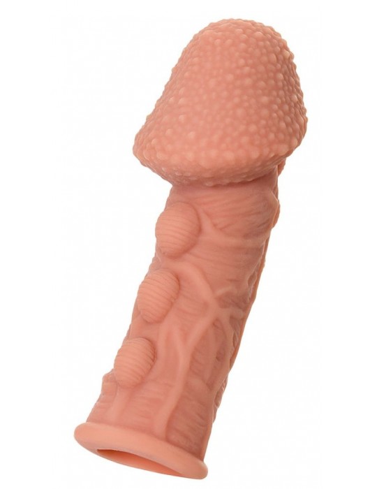 Насадка на фаллос с пузыриками, венками и ребристостью KOKOS Extreme Sleeve 09 - 12,7 см. - KOKOS - в Бердске купить с доставкой