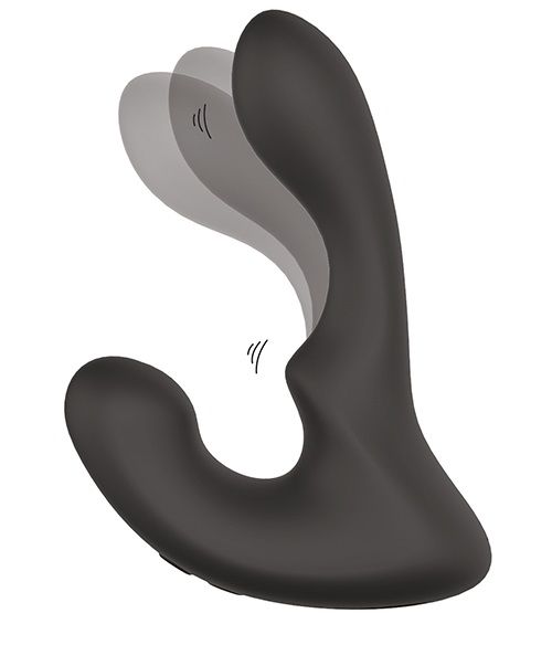Чёрный массажер простаты с 2 моторами BOOTY ROCKER - Dream Toys - в Бердске купить с доставкой