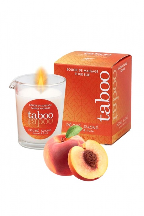 Массажное аромамасло с афродизиаками для женщин RUF Taboo Peche sucre - 60 гр. - RUF - купить с доставкой в Бердске