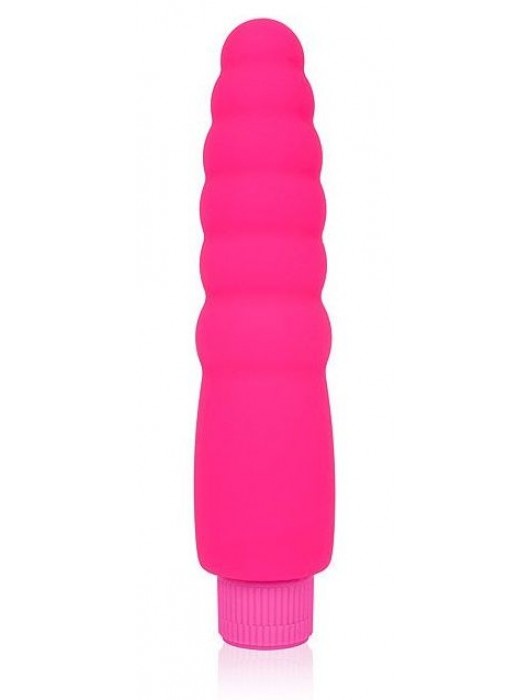 Розовый силиконовый вибратор Cosmo - 15 см. - Cosmo