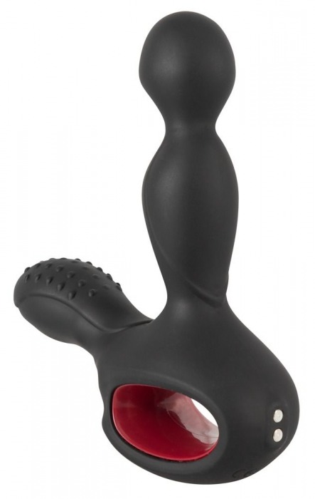 Черный вибромассажер простаты с нагревом и ротацией Prostate Plug - 14,5 см. - Orion - в Бердске купить с доставкой