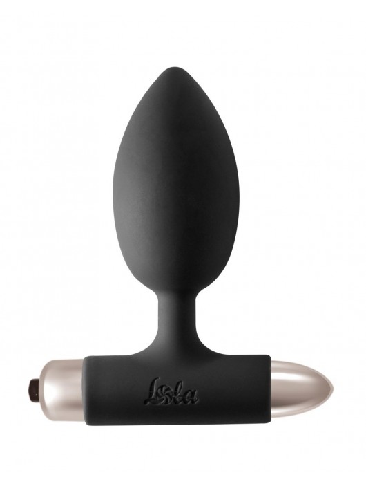 Черная анальная вибропробка New Edition Perfection - 11,1 см. - Lola Games