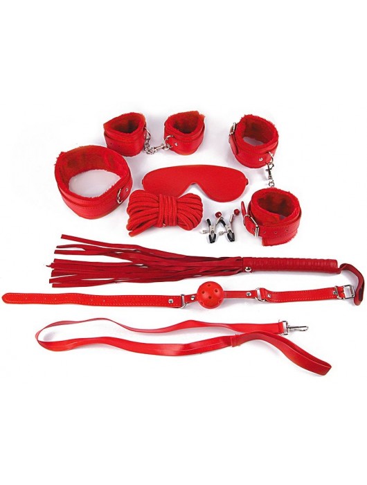 Пикантный красный набор БДСМ - Notabu - купить с доставкой в Бердске