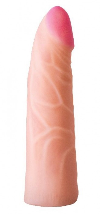 Фаллическая насадка на трусики харнесс - 17,5 см. - LOVETOY (А-Полимер) - купить с доставкой в Бердске