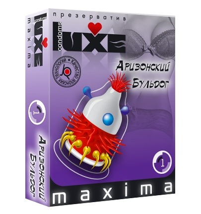 Презерватив LUXE Maxima  Аризонский Бульдог  - 1 шт. - Luxe - купить с доставкой в Бердске