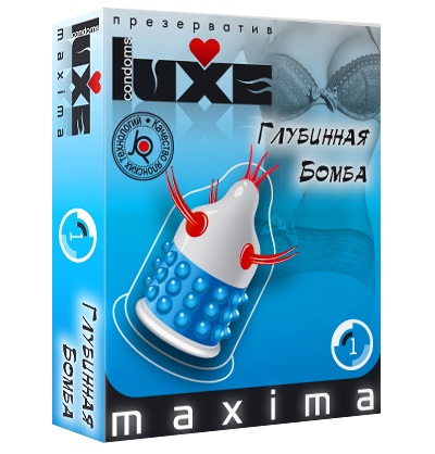 Презерватив LUXE Maxima  Глубинная бомба  - 1 шт. - Luxe - купить с доставкой в Бердске