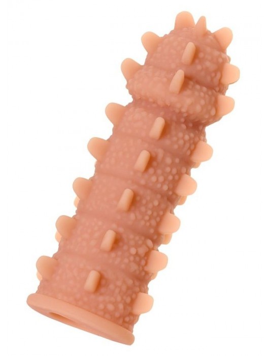 Телесная реалистичная насадка KOKOS Extreme Sleeve 04 с дополнительной стимуляцией - 12,7 см. - KOKOS - в Бердске купить с доставкой