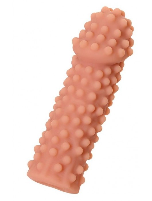 Телесная реалистичная насадка KOKOS Extreme Sleeve 10 с дополнительной стимуляцией - 14,7 см. - KOKOS - в Бердске купить с доставкой