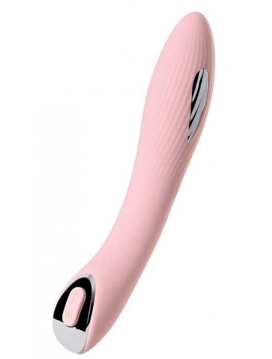 Розовый силиконовый вибратор с электростимуляцией TESLA G-POINT - 21 см. - ToyFa - купить с доставкой в Бердске