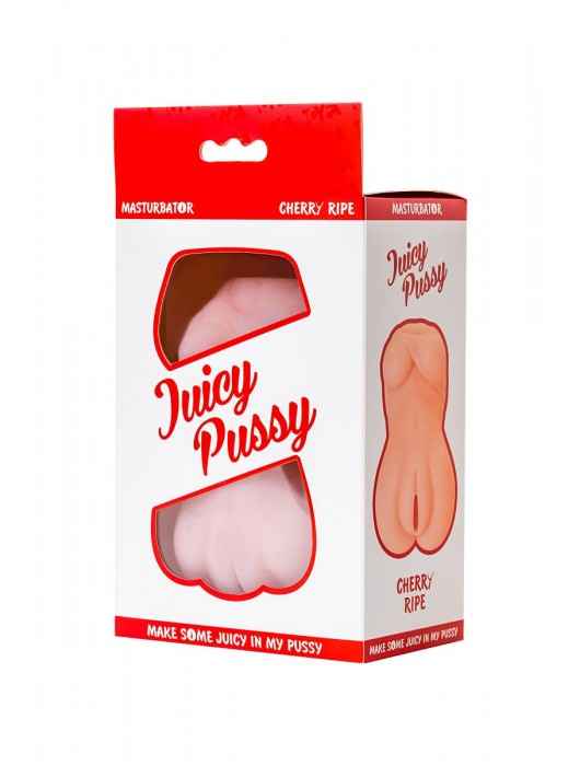 Телесный мастурбатор Juicy Pussy Cherry Ripe - ToyFa - в Бердске купить с доставкой