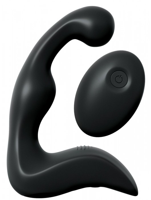 Черный вибромассажер простаты с пультом ДУ Control P-Spot Pro - Pipedream - в Бердске купить с доставкой