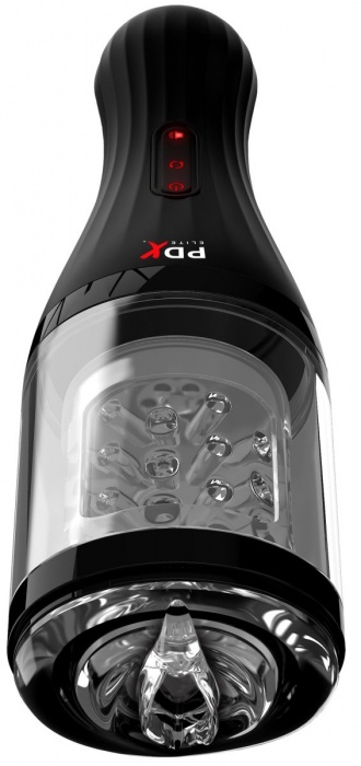 Прозрачный мастурбатор-ротатор с голосовым сопровождением Talk Dirty Rotobator - Pipedream - в Бердске купить с доставкой