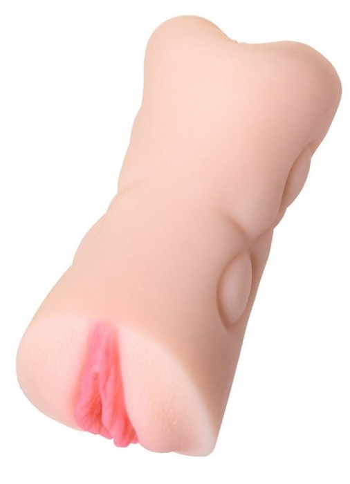 Телесный двусторонний мастурбатор Rich Fruit - вагина и анус - ToyFa - в Бердске купить с доставкой