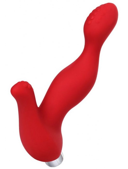Красный силиконовый вибростимулятор простаты Proman - 12,5 см. - ToyFa - в Бердске купить с доставкой