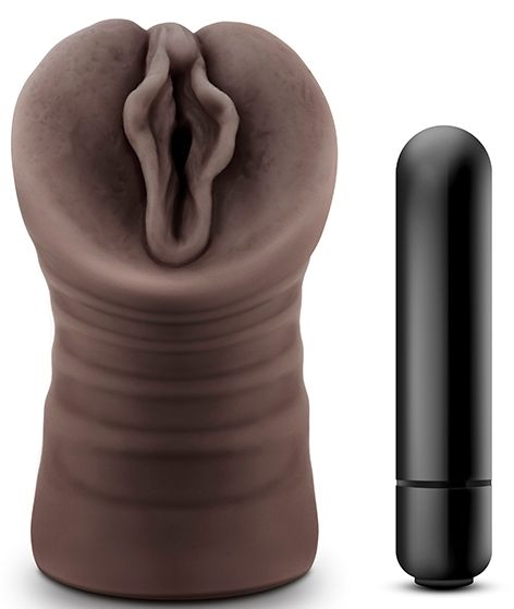 Коричневый мастурбатор-вагина Alexis - Blush Novelties - в Бердске купить с доставкой