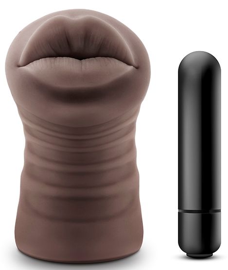 Коричневый мастурбатор-ротик Renee - Blush Novelties - в Бердске купить с доставкой