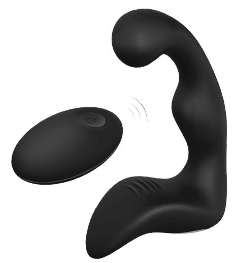 Черный вибромассажер простаты REMOTE BOOTY PLEASER - Dream Toys - в Бердске купить с доставкой