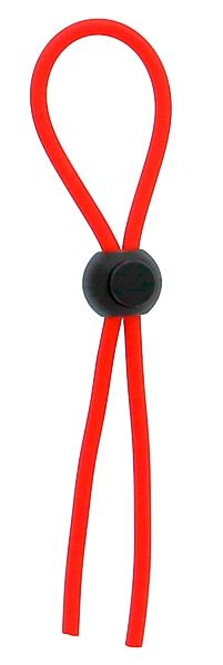 Красное эрекционное лассо с одной бусинкой-утяжкой STRETCHY THICK LASSO - Dream Toys - в Бердске купить с доставкой