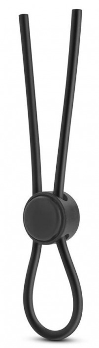 Черное силиконовое лассо на пенис SILICONE LOOP COCK RING - Blush Novelties - в Бердске купить с доставкой