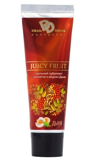 Интимный съедобный лубрикант JUICY FRUIT с ароматом дыни - 30 мл. - БиоМед - купить с доставкой в Бердске