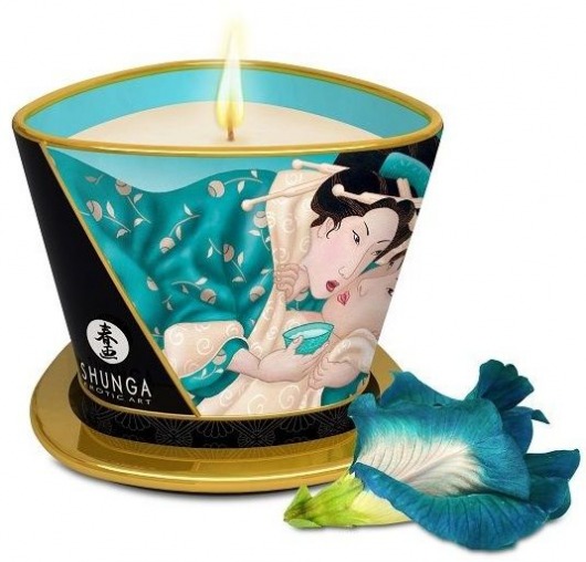 Массажная свеча Island Blossoms - 170 мл. - Shunga - купить с доставкой в Бердске