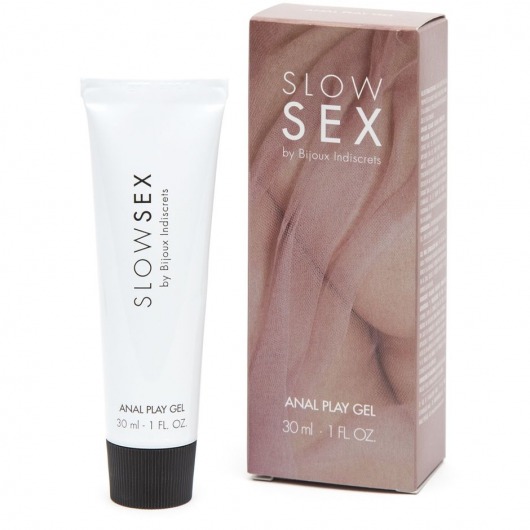 Лубрикант на водной основе Slow Sex Anal Play Gel - 30 мл. - Bijoux Indiscrets - купить с доставкой в Бердске
