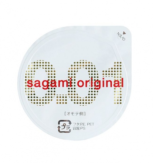 Супертонкий презерватив Sagami Original 0.01 - 1 шт. - Sagami - купить с доставкой в Бердске