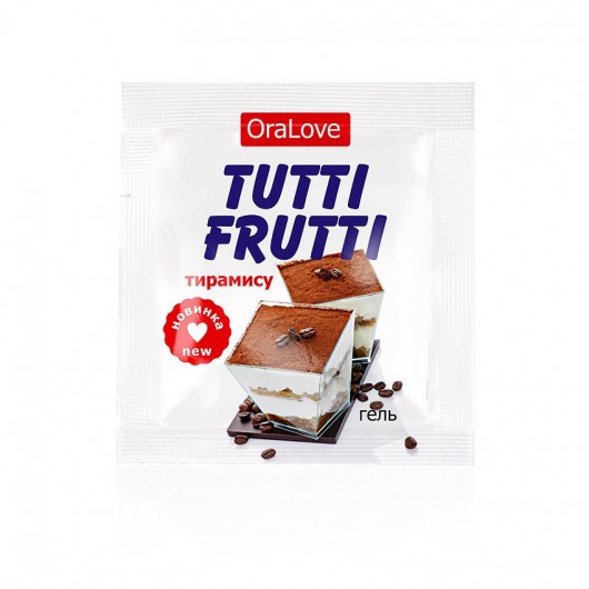 Пробник гель-смазки Tutti-frutti со вкусом тирамису - 4 гр. - Биоритм - купить с доставкой в Бердске