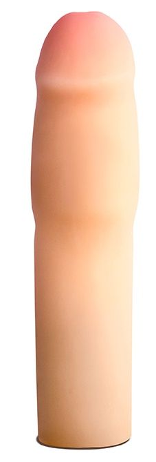 Телесная насадка-удлинитель на пенис PERFORMANCE 1.5INCH COCK XTENDER - 16 см. - Blush Novelties - в Бердске купить с доставкой